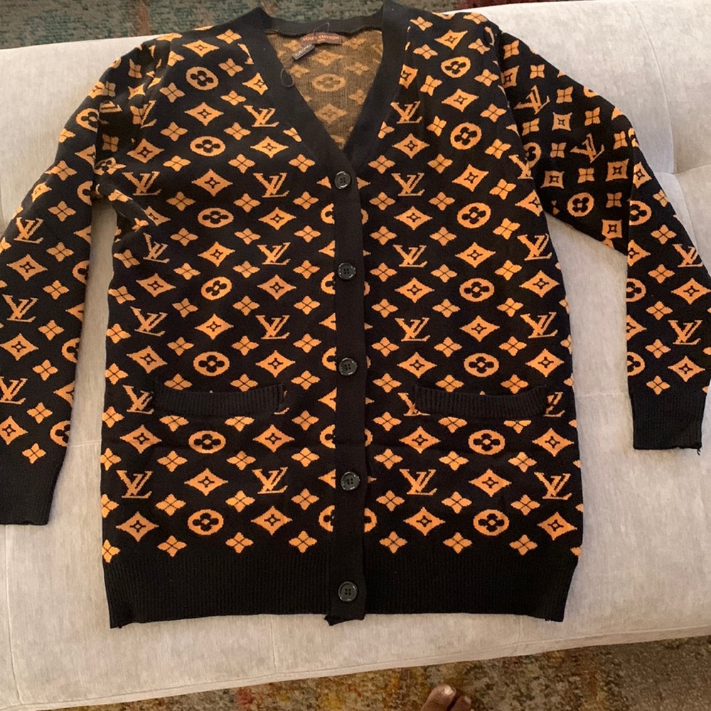 Black cardigan sweater
